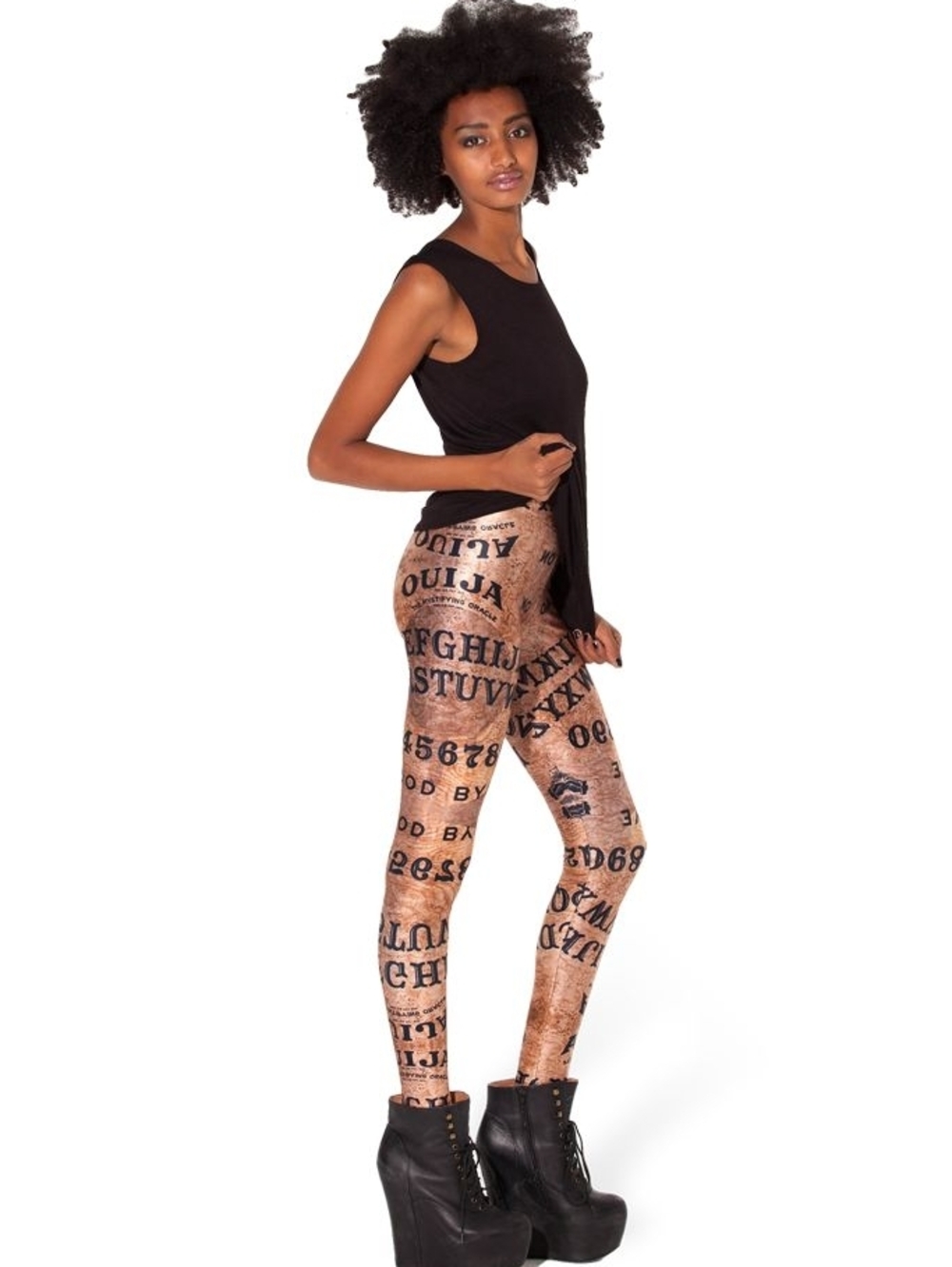 Blackmilk Ouija Board Print Leggings